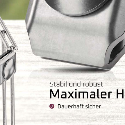 Eckverbinder Plättchen für Zaun, Gabionen, Doppelstabmatten, Komposter