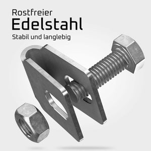 Eckverbinder Schelle für Gabionen, Zaun, Doppelstabmatten, Komposter