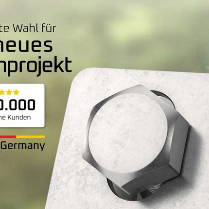 Eckverbinder Schelle für Gabionen, Zaun, Doppelstabmatten, Komposter