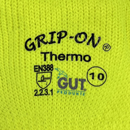 Schutzhandschuh GUT GRIP-ON Thermo gelb