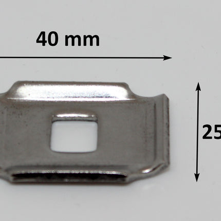 Eckverbinder Zaun/Gittermatten/Mattenzaun Plättchen - Verbinder