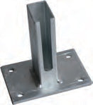 Pfostenschuh zum Aufschrauben für Pfosten 60/40mm