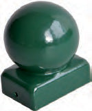 Pfostenkappe Rund für Pfosten 60/40mm