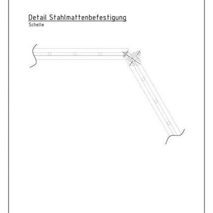 Eckverbinder Schelle für Gabionen, Zaun, Doppelstabmatten, Komposter